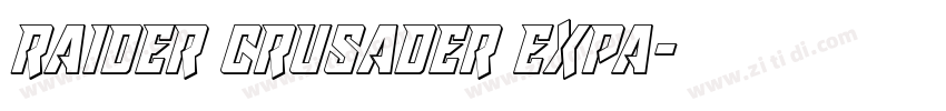 raider crusader expa字体转换
